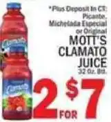 C Town Mott's Clamato Juice offer