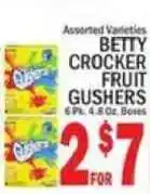C Town Betty Crocker fruit gushers offer
