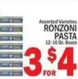 C Town Ronzoni pasta offer