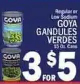 C Town Goya gandules verdes offer