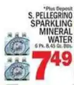 C Town S. Pellegrino sparkling mineral water offer