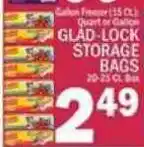 C Town Glad-lock storage bags offer