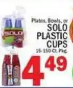 C Town Solo plastic cups offer