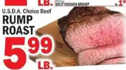 C Town U.s.d.a. Choice Beef Rump Roast offer