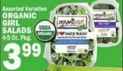 C Town Organic girl salads offer