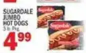 C Town Sugardale jumbo hot dogs offer