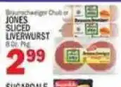 C Town Jones sliced liverwurst offer
