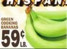 C Town Hispana green cooking bananas offer