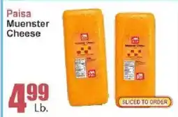 Key Food Paisa Muenster Cheese offer