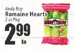 Key Food Andy Boy Romaine Hearts offer