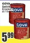Key Food Goya saltine crackers offer