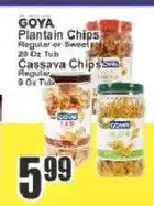 Key Food Goya plantain chips offer