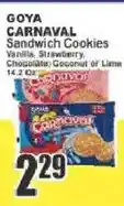 Key Food Goya carnaval sandwich cookies offer