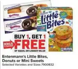 Giant Food Entenmann's Little Bites, Donuts or Mini Sweets offer