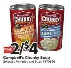 Giant Food Campbell's Chunky Soup offer