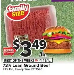 Giant Food 73% Lean Ground Beef offer
