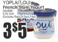 Key Food Yoplait Oui French Style Yogurt offer