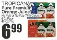 Key Food Tropicana pure premium orange juice offer