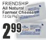 Key Food Friendship all natural farmer cheese offer