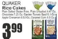 Key Food Quaker rice cakes offer