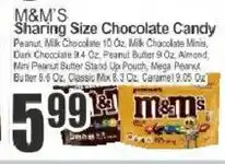 Key Food M&M's sharing size chocolate candy offer