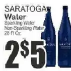 Key Food Saratoga water offer