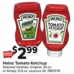 Giant Food Heinz Tomato Ketchup offer