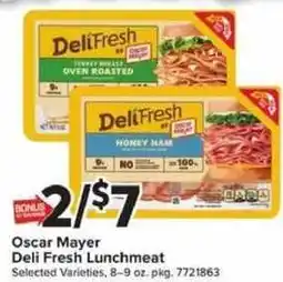 Giant Food Oscar Mayer Deli Fresh Lunchmeat offer