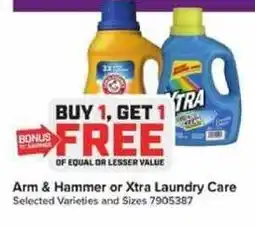 Giant Food Arm & Hammer or Xtra Laundry Care offer