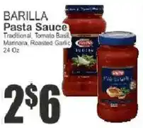 Key Food Barilla pasta sauce offer