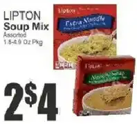 Key Food Lipton soup mix assorted offer