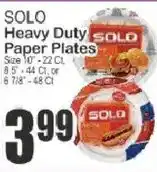 Key Food Solo heavy duty paper plates offer