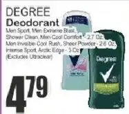 Key Food Degree deodorant offer