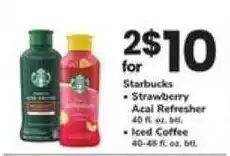Safeway Starbucks Strawberry Acai Refresher offer