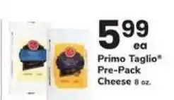 Safeway Primo Taglio Pre-Pack Cheese offer