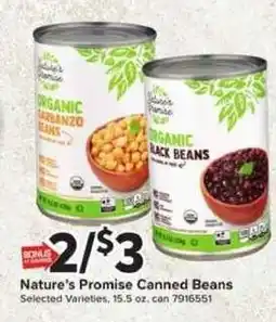 Giant Food Nature's Promise Canned Beans offer