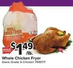 Giant Food Whole Chicken Fryer offer