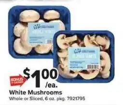 Giant Food White Mushrooms offer