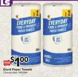 Giant Food Everyday paper towels offer