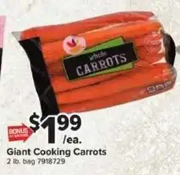 Giant Food Giant Cooking Carrots offer