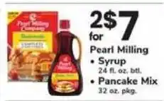 Safeway Pearl Milling Syrup and Pancake Mix offer
