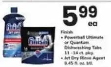 Safeway Finish powerball ultimate or quantum dishwasher tabs offer