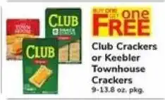Safeway Club Crackers or Keebler Townhouse Crackers offer