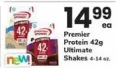 Safeway Premier Protein 42g Ultimate Shakes offer
