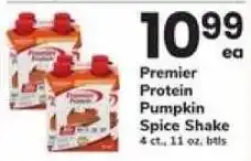 Safeway Premier Protein Pumpkin Spice Shake offer
