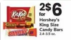Safeway Hershey's King Size Candy Bars offer