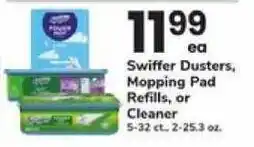 Safeway Swiffer Dusters, Mopping Pad Refills, or Cleaner offer