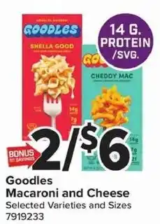 Giant Food Goodles Macaroni and Cheese offer