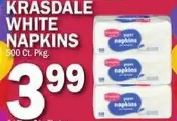 C Town Krasdale white napkins offer
