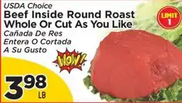 Presidente Usda Choice Beef Inside Round Roast offer